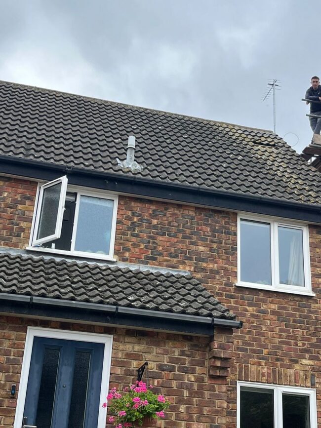 chimney removal new felt battens and ridge south woodham ferrers 04